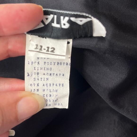 Vintage 80s Patra Soutache Lace Womens Blazer 11/12 Bow Holiday Glam Whimsigoth - Picture 12 of 13